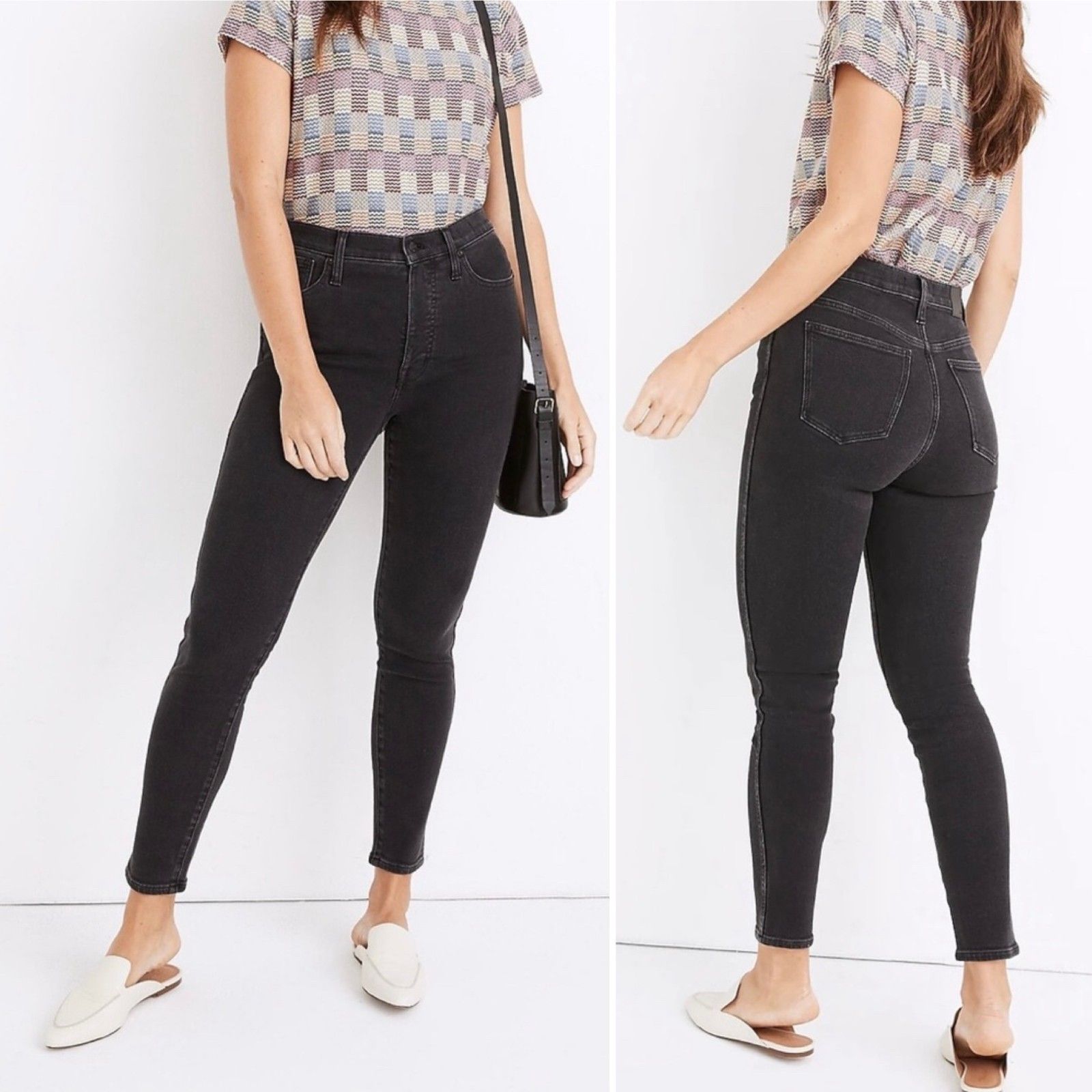 Madewell 10” High-Rise Skinny Jeans Black Wash 24